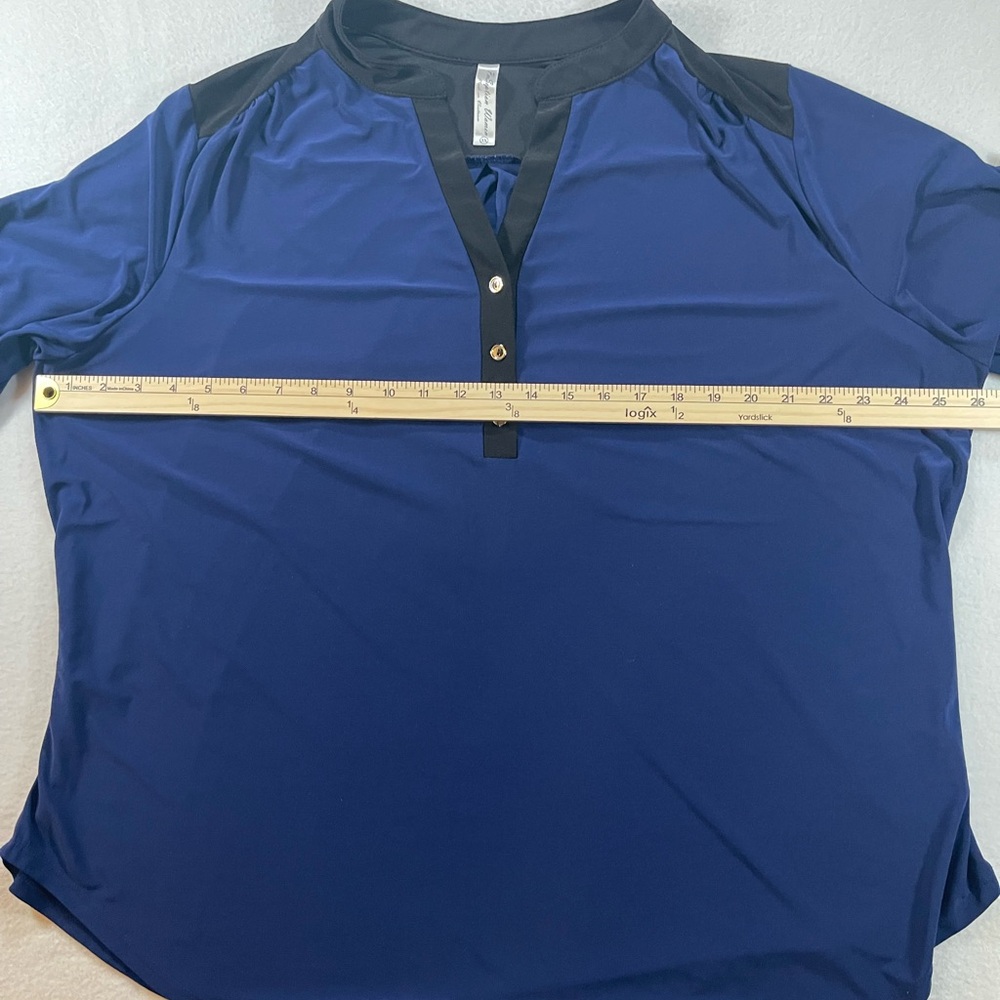 Perseption Navy and Black Casual Button Down Shirt Size 3X - Picture 4 of 5